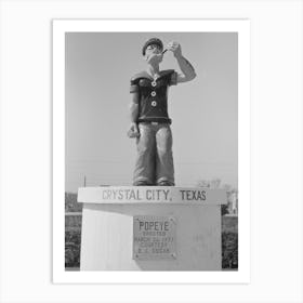 Untitled Photo, Possibly Related To Monument Erected To Popeye, Crystal City, Texas,This Is In The Spinach Art Print