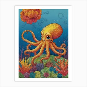 Octopus 62 Art Print