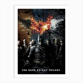 Dark Knight Trilogy Art Print