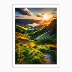 Sunset In The Mountains 134 Art Print