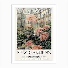 William Morris Print Kew Gardens Print Botanical Vintage Big Flowers London Art Print