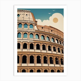 Vintage Rome Colosseum 2 Art Print
