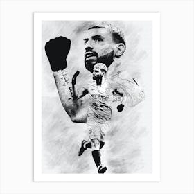 Kun Aguero 1 Art Print