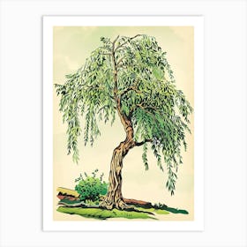 Willow Tree Storybook Illustration 1 Art Print