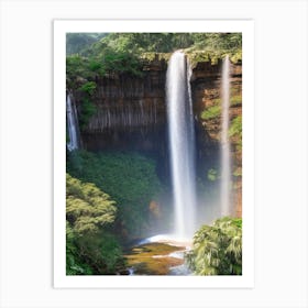 Marojejy National Park Waterfall, Madagascar Realistic Photograph (3) Art Print