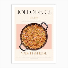 Jollof Rice Mid Century Art Print