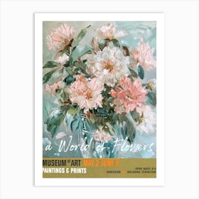 A World Of Flowers, Van Gogh Exhibition Dahlia 3 Art Print