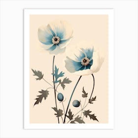 Blue Poppies 5 Art Print