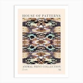 House Of Patterns Snake Animal Print Pattern 6 Art Print
