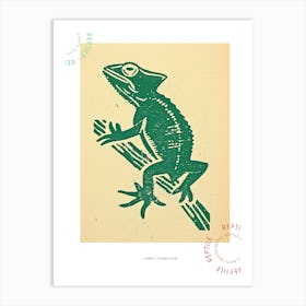 Carpet Chameleon Bold Block 2 Poster Art Print