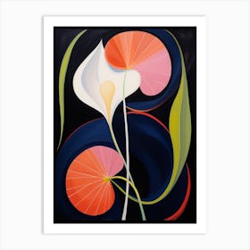 Calla Lily 1 Hilma Af Klint Inspired Flower Illustration Art Print