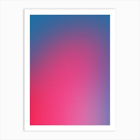 Glowy Blue And Pink Gradient Aura Art Print