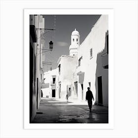 Sousse, Tunisia,, Mediterranean Black And White Photography Analogue 1 Art Print