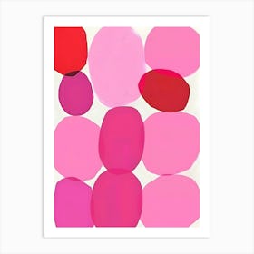 Pink Circles 1 Art Print