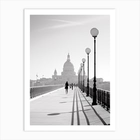 Marseille, France, Mediterranean Black And White Photography Analogue 4 Art Print