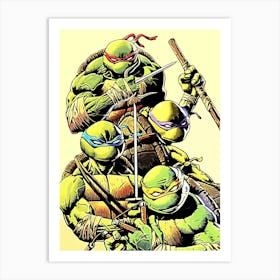 Teenage Mutant Ninja Turtles movie 3 Art Print