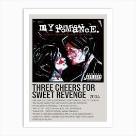 Three Cheers For Sweet Revenge By My Chemical Romance Decor Poster Music Art Print