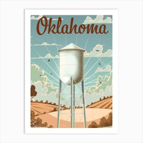 Oklahoma Water Tower Art Print