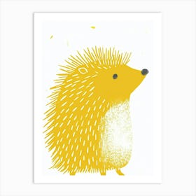 Yellow Hedgehog 2 Art Print
