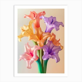 Dreamy Inflatable Flowers Gladiolus 1 Art Print