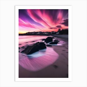 Sunset On The Beach 902 Art Print