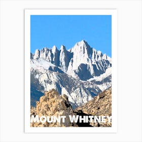 Mount Whitney, Mountain, USA, Nature, Sierra Nevada, Climbing, Wall Print, Art Print