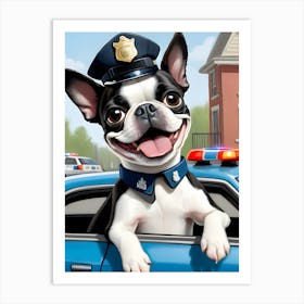 Police Dog-Reimagined Art Print