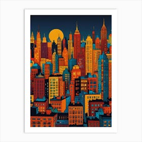 Cityscape 14 Art Print