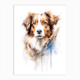 Australian Sheppard Dog As A Jedi 2 Art Print