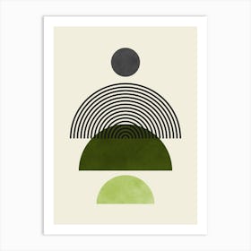 Circles and lines 9 Art Print