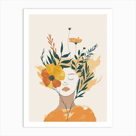 Twilight Serenade Mid Century Style Art Print