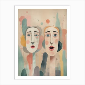 Two Faces Art Print