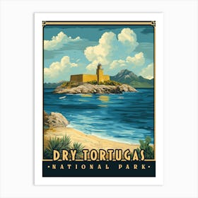 Dry Tortugas National Park - Vintage Poster Art Print