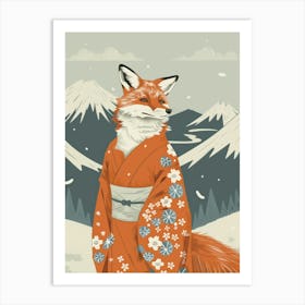 Japanese Fox 3 Art Print