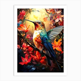 Hummingbird Painting Art Print