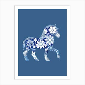 Snowflake Horse Art Print