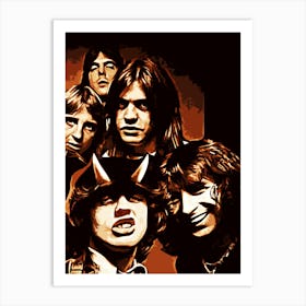 acdc music band Art Print