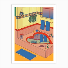 Valentine Tub Art Print