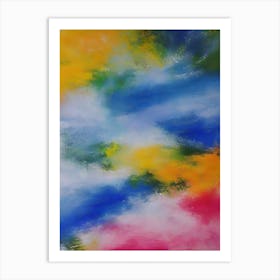 Abstract Painting, Blue Color 1 Art Print