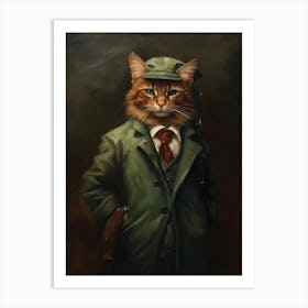 Gangster Cat Somali 2 Art Print