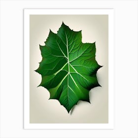 Walnuts Leaf Vibrant Inspired 2 Art Print