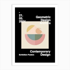 Geometric Design Archive Poster 14 Art Print