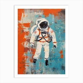 Expressive Astronaut Painting 5 Art Print