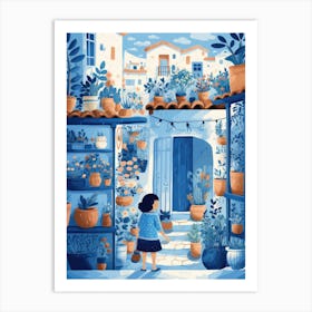 Girl In A House Art Print