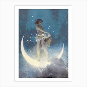 Spring Scattering Stars; Edwin Blashfield Art Print