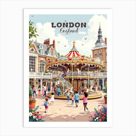 London Vintage Art V 04 Art Print