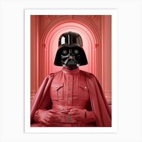 Darth Vader In Wes Anderson Style 29 Art Print