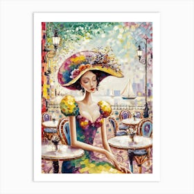 Lady In A Hat 5 Art Print