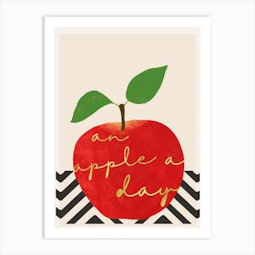 Eat Red Apples Art Print