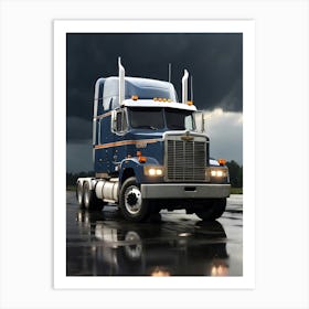 Chevy Semi Truck Art Print